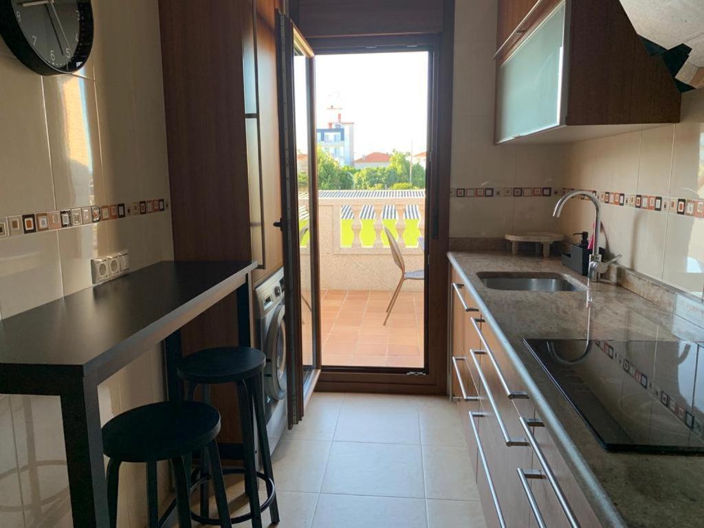 "Sanxenxo Holidays" Atico Con Garaje, Barbacoa Y Piscina A 5 Min Del Centro Bagian luar foto